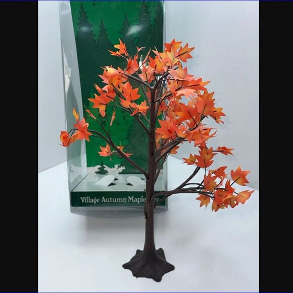 DEPARTMENT 56 - Village Accessory - Winter Birch & Maple Trees - Set of 2 - VTG - Picture 10 of 11